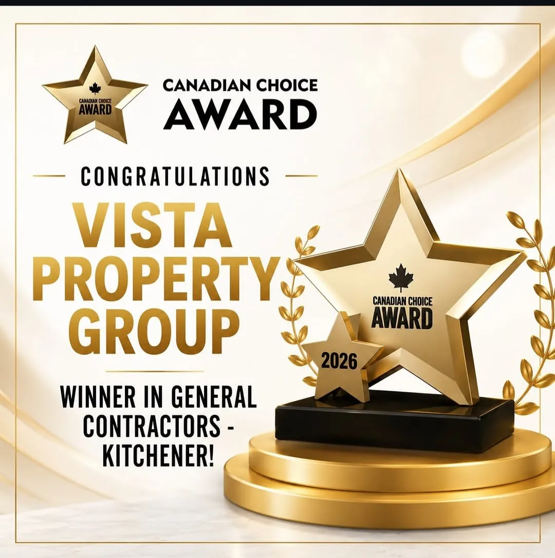 Canadian Choice Award 2026 announcement: Vista Property Group, winner in General Contractors – Kitchener